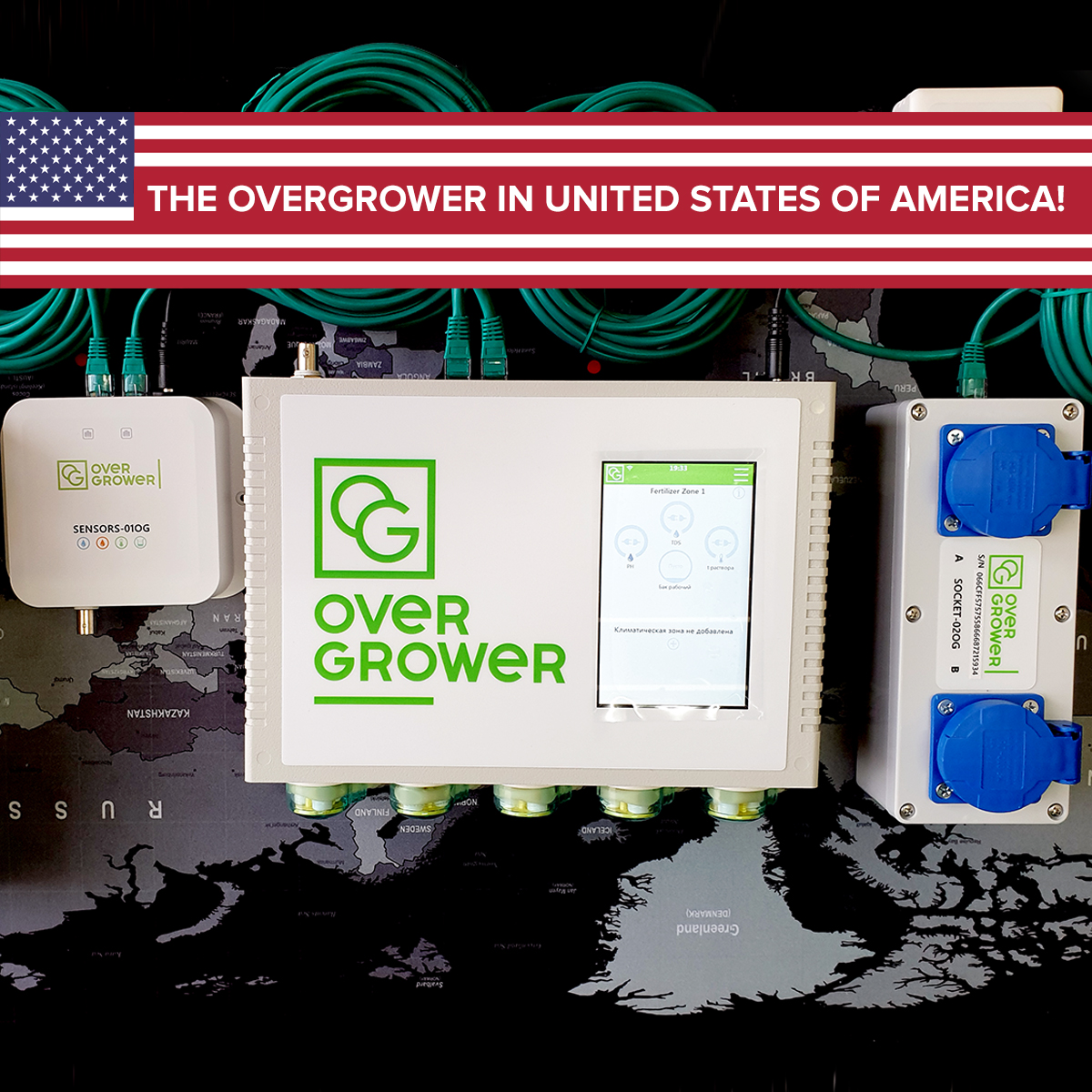 OverGrower the growing automation device arrived at a farm in the USA