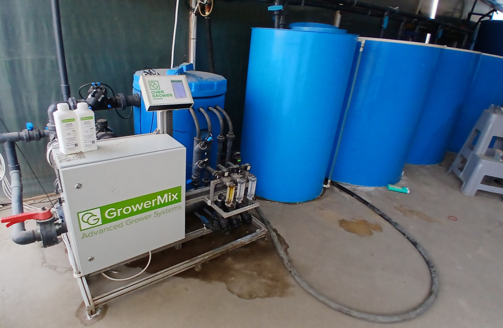 Фертигационный растворный узел GrowerMix в теплице Дагестана площадью 2 Га